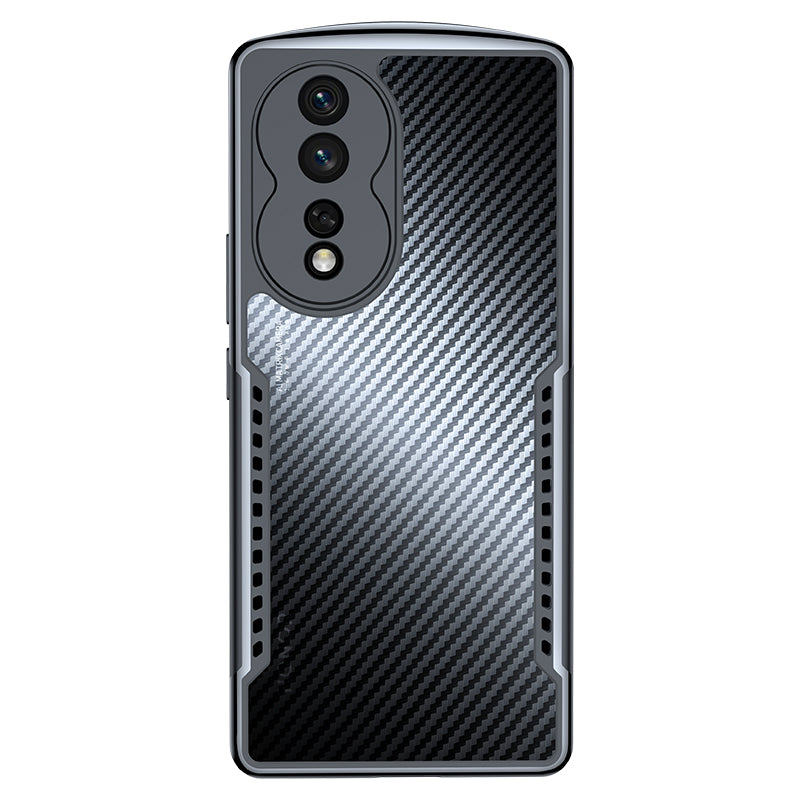 XUNDD For Honor 80 5G Shockproof TPU Acrylic Phone Case Carbon Fiber Texture Wear-resistant Cell Phone Cover XUNDD For Honor 80 5G Shockproof TPU Acrylic Phone Case Carbon Fiber Texture Wear-resistant Cell Phone Cover